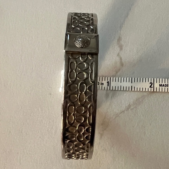 Vintage Coach Silver Bangle Bracelet - Picture 4 of 5